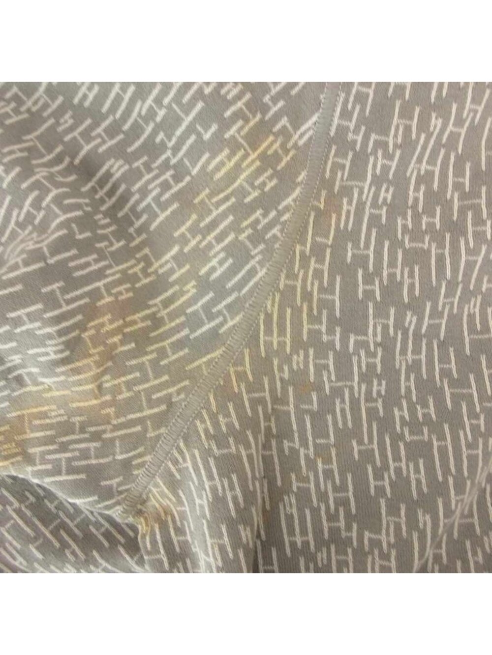 Hermes T-Shirt Stretch Knit Short Sleeve Star Mark Logo All Over - Picture 5 of 8